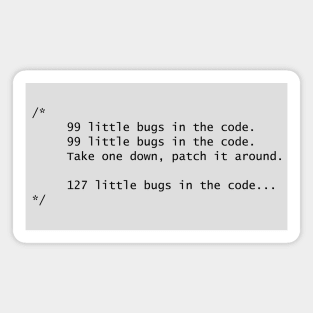 Programmers and Bugs in the code Magnet